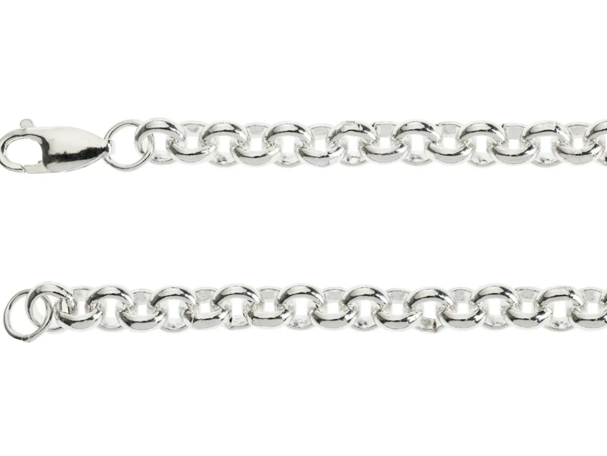 Sterling Silver 6.0mm Round Belcher Chain 16"/40cm Hallmarked