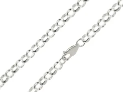 Sterling Silver 5.0mm Round Belcher Chain 16"/40cm Light Hallmarked