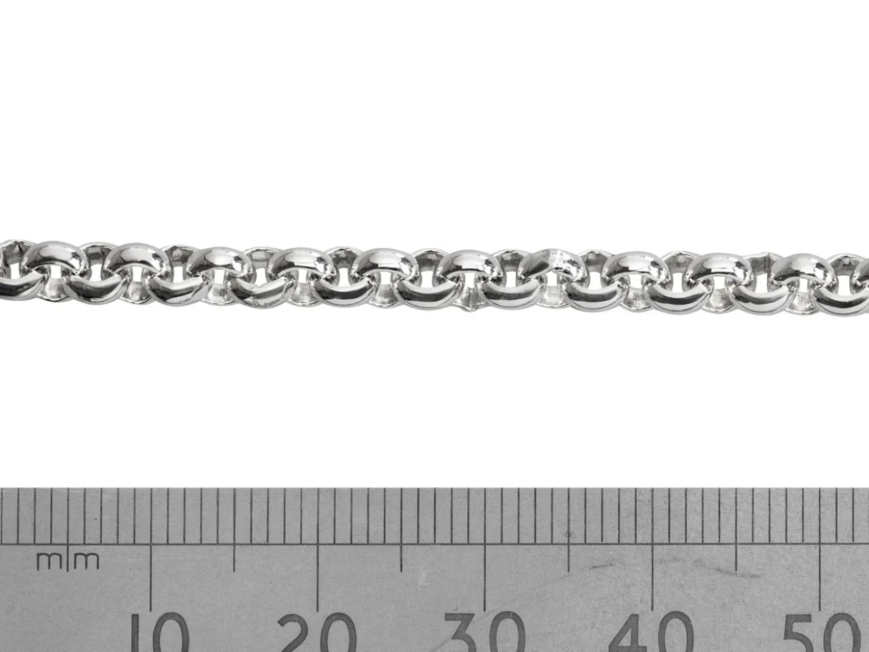 Sterling Silver 4.5mm Round Belcher Chain Loose Unhallmarked 100% Recycled Silver