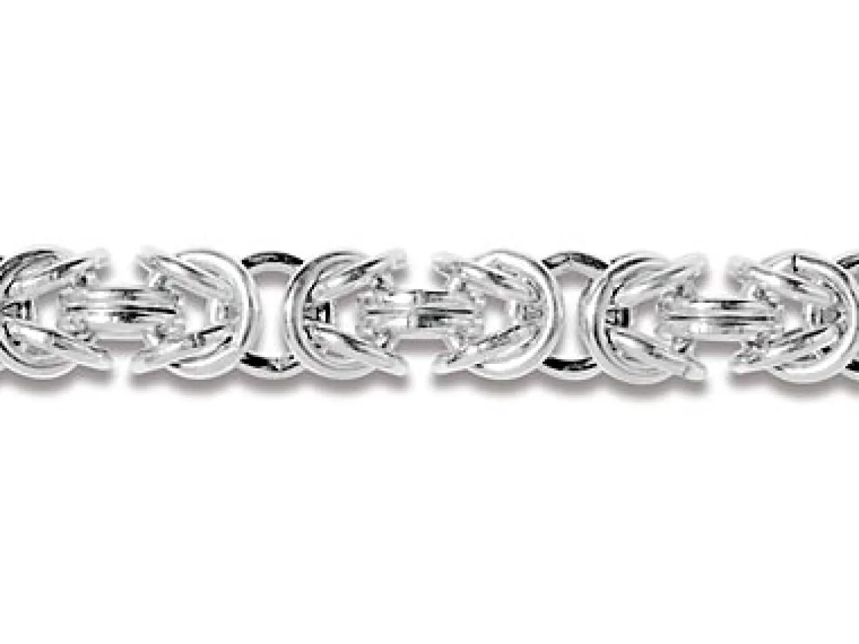 Sterling Silver 6.0mm Round Byzantine Chain Loose Unhallmarked 100% Recycled Silver
