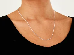 Sterling Silver 1.5mm Round Curb Chain 20