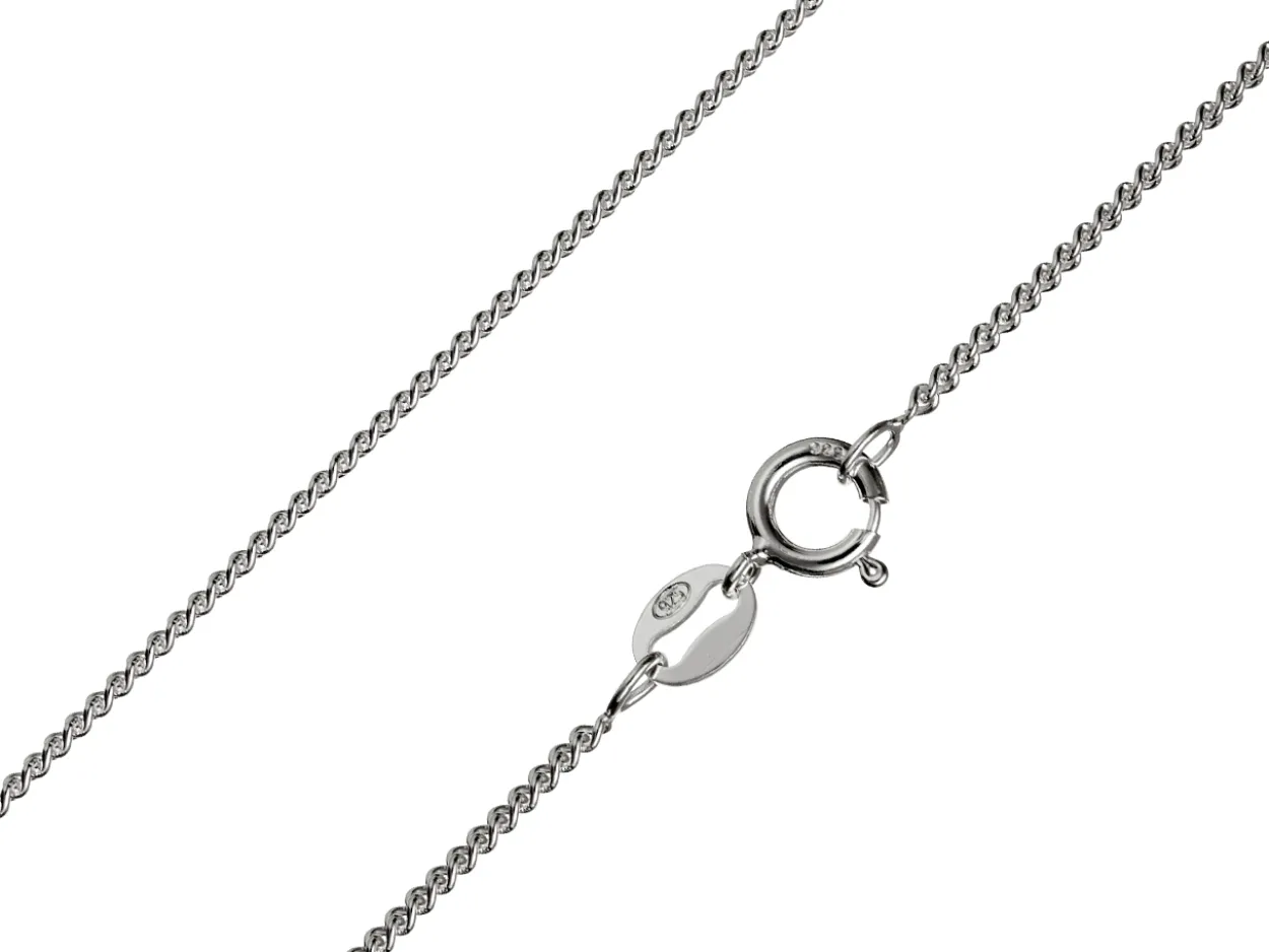 Sterling Silver 1.5mm Round Curb Chain 30"/76cm Unhallmarked 100% Recycled Silver