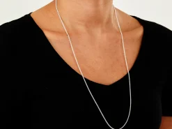 Sterling Silver 1.7mm Round Curb Chain 28