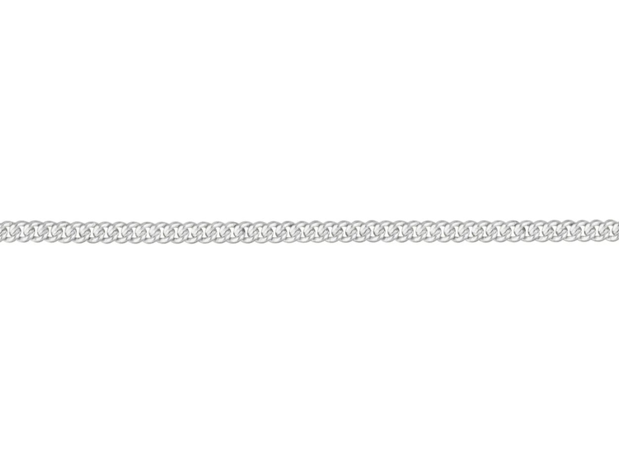 Sterling Silver 2.7mm Round Curb Chain Loose Unhallmarked