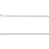 Sterling Silver 1.3mm Rounded Box Chain 18"/45cm Unhallmarked