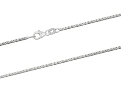 Sterling Silver 1.6mm Rounded Box Chain 20"/50cm Unhallmarked