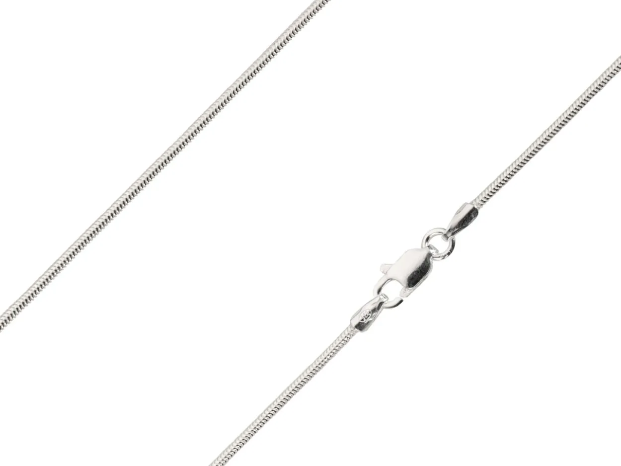 Sterling Silver 1.2mm Round Snake Chain 16"/40cm Unhallmarked 100% Recycled Silver