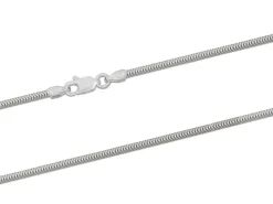 Sterling Silver 1.6mm Round Snake Chain 20"/50cm Unhallmarked 100% Recycled Silver