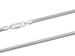 Sterling Silver 3.0mm Round Snake Bracelet 7.5"/18.4cm Unhallmarked 100% Recycled Silver