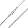 Sterling Silver 1.2mm Round Snake Chain 24"/60cm Unhallmarked 100% Recycled Silver