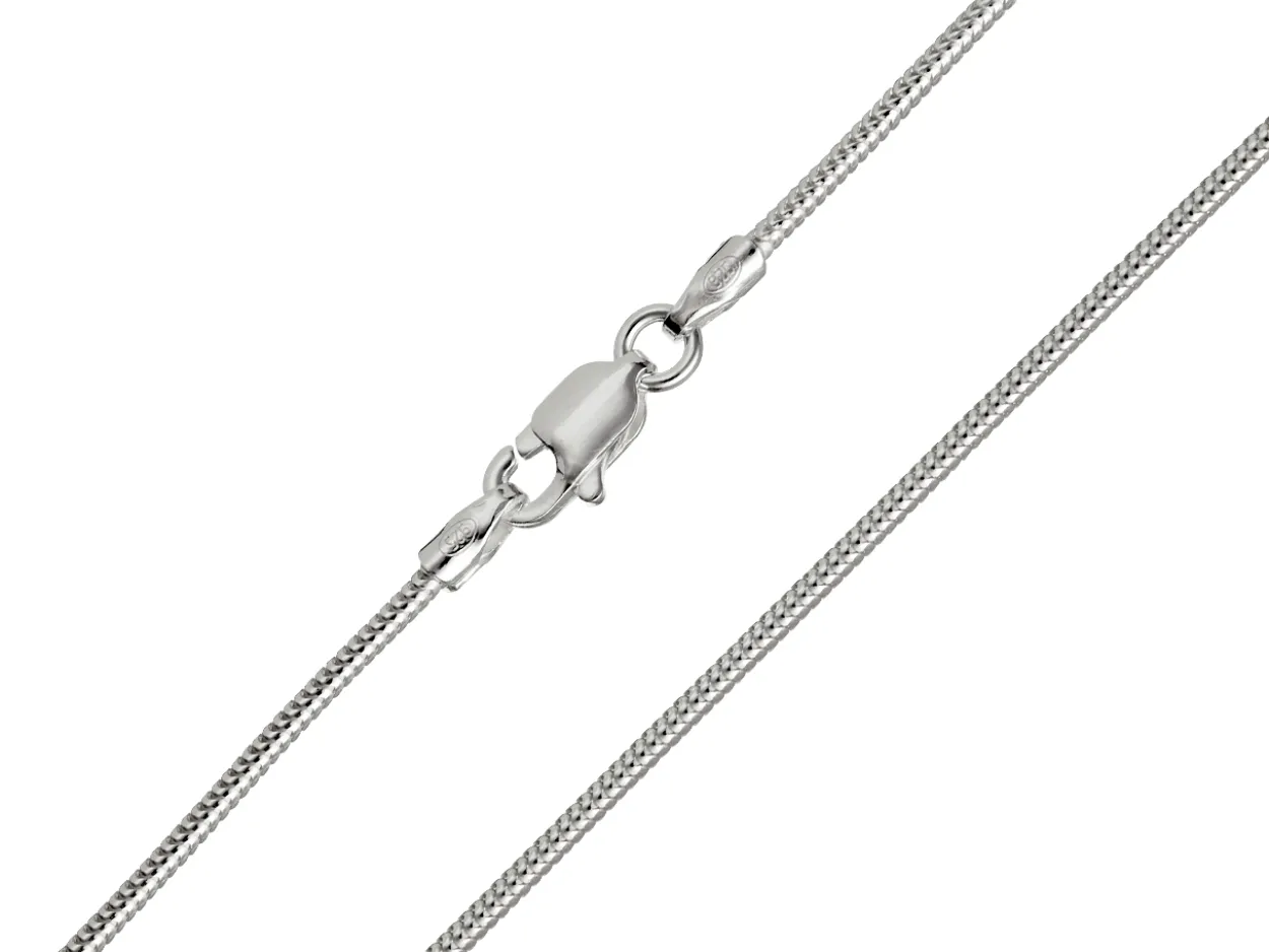 Sterling Silver 1.2mm Round Snake Chain 24"/60cm Unhallmarked 100% Recycled Silver