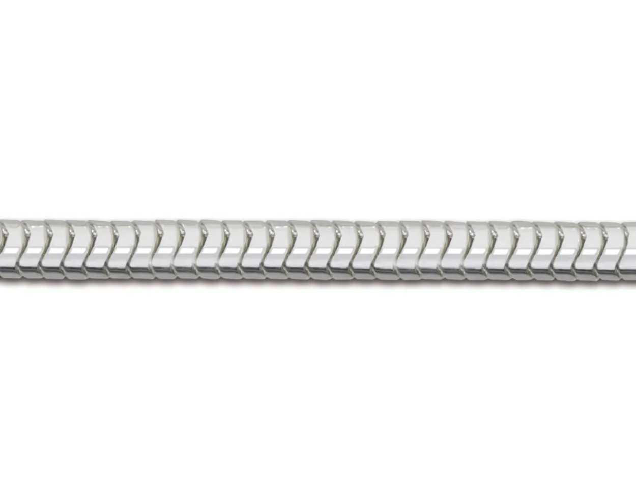 Sterling Silver 1.9mm Round Snake Chain 16"/40cm Unhallmarked 100% Recycled Silver