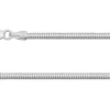 Sterling Silver 2.4mm Round Snake Chain 16"/40cm Hallmarked, 100% Recycled Silver