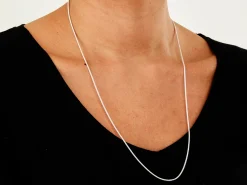 Sterling Silver 1.4mm Round Snake Chain 24