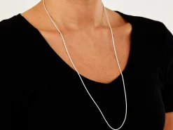 Sterling Silver 1.4mm Round Snake Chain 28