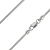 Sterling Silver 1.4mm Round Snake Chain 26"/66cm Unhallmarked 100% Recycled Silver