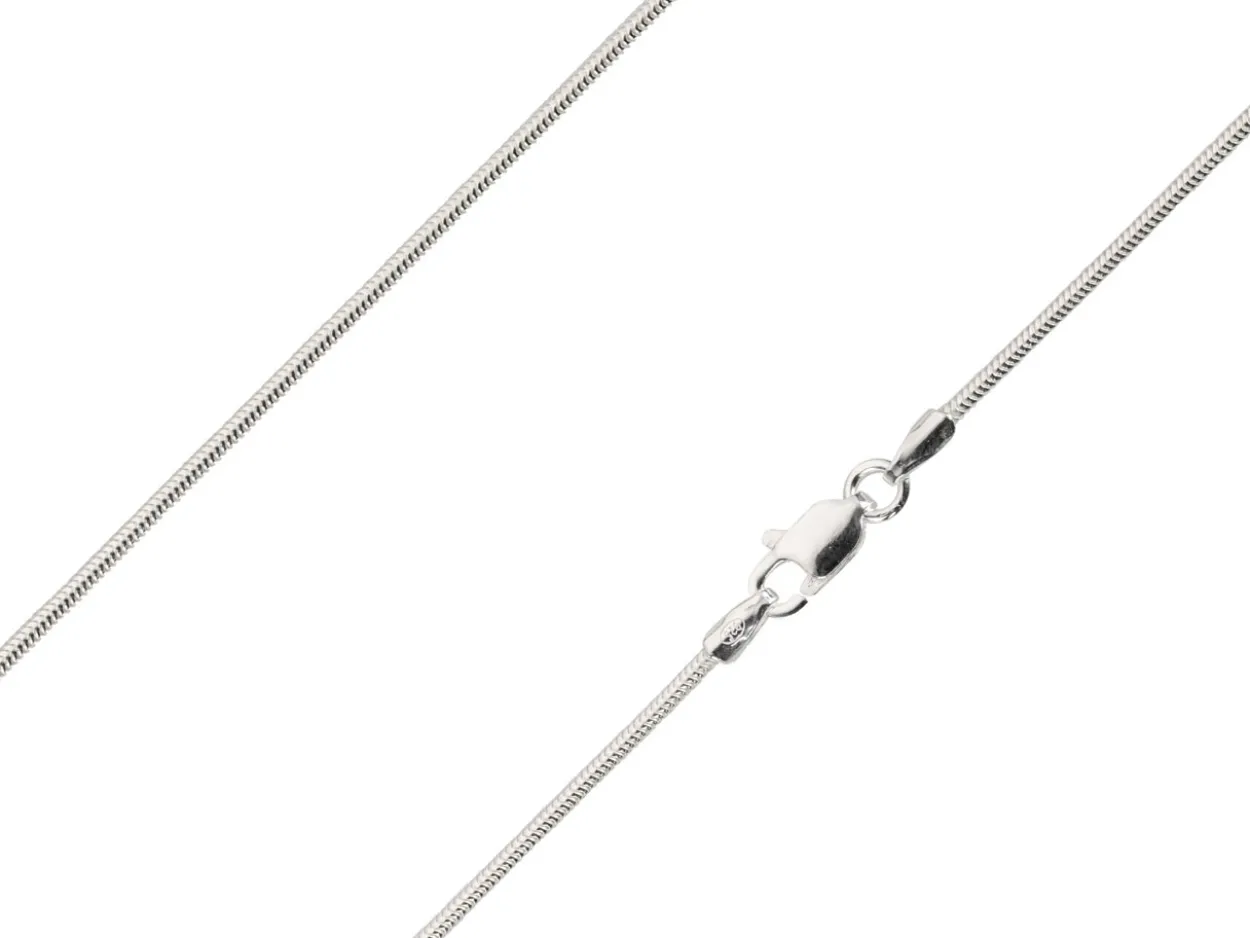 Sterling Silver 1.2mm Round Snake Chain 26"/66cm Unhallmarked 100% Recycled Silver