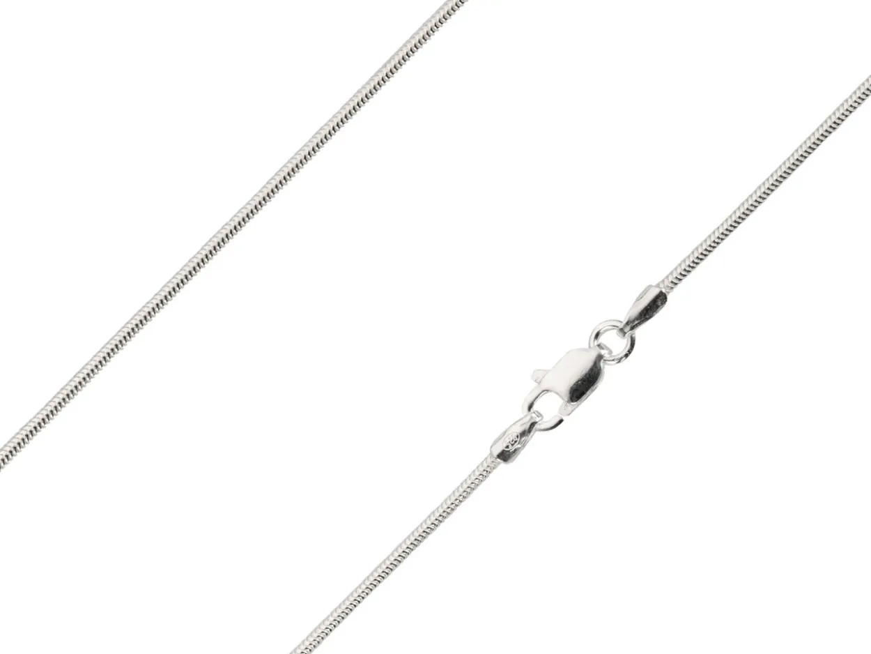 Sterling Silver 1.2mm Round Snake Chain 30"/76cm Unhallmarked 100% Recycled Silver