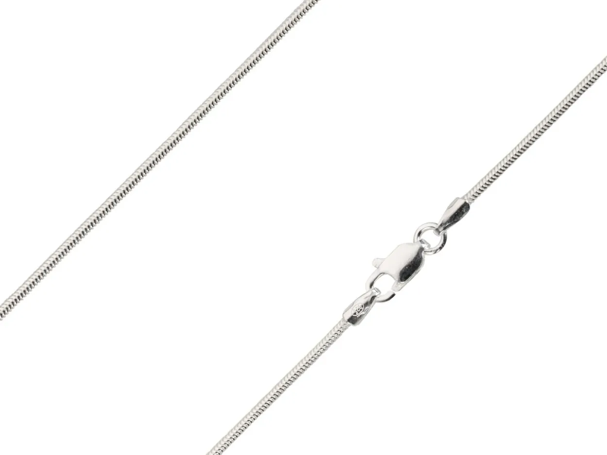 Sterling Silver 1.2mm Round Snake Chain 28"/71cm Unhallmarked 100% Recycled Silver