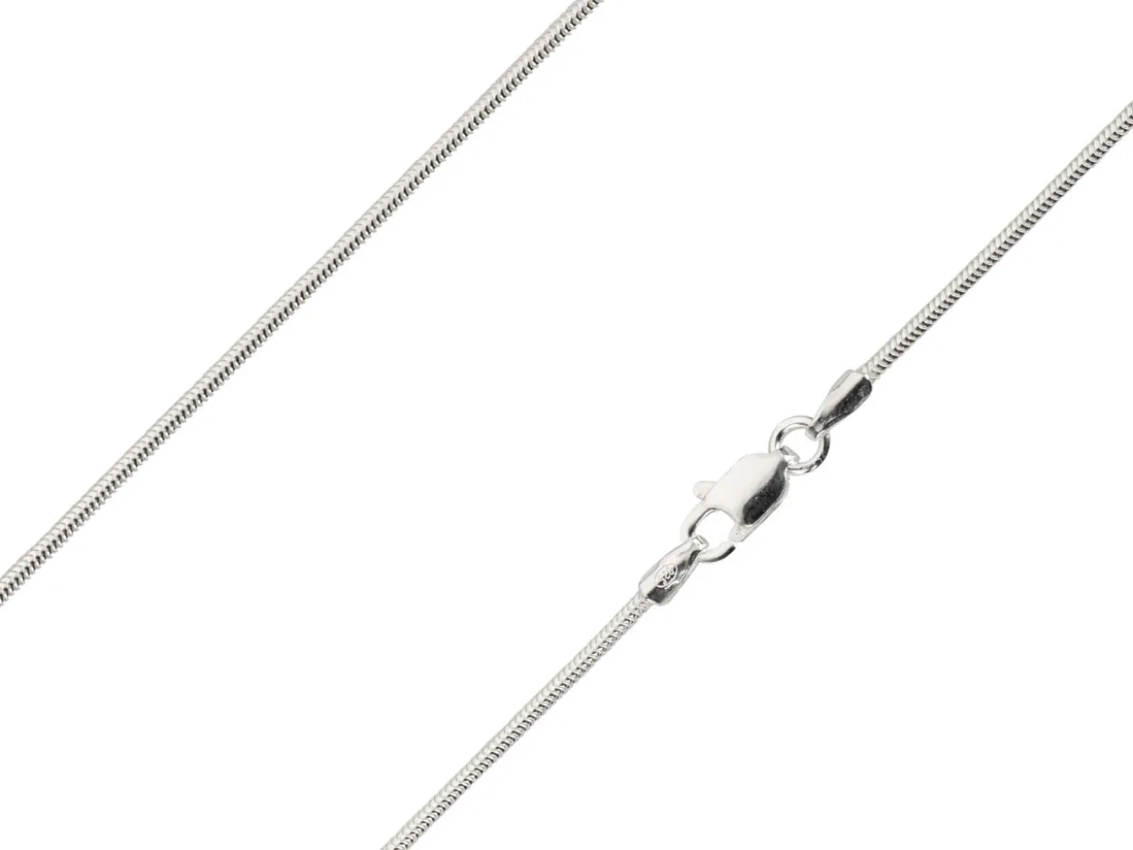 Sterling Silver 1.2mm Round Snake Chain 24"/60cm Unhallmarked 100% Recycled Silver
