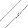 Sterling Silver 1.5mm Round Spiga Chain 18"/45cm Unhallmarked 100% Recycled Silver