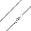 Sterling Silver 2.5mm Round Spiga Bracelet 7.5"/19cm Hallmarked