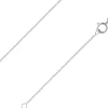 Sterling Silver 1.0mm Round Trace Chain With Extender 16-18"/40-45cm Unhallmarked 100% Recycled Silver