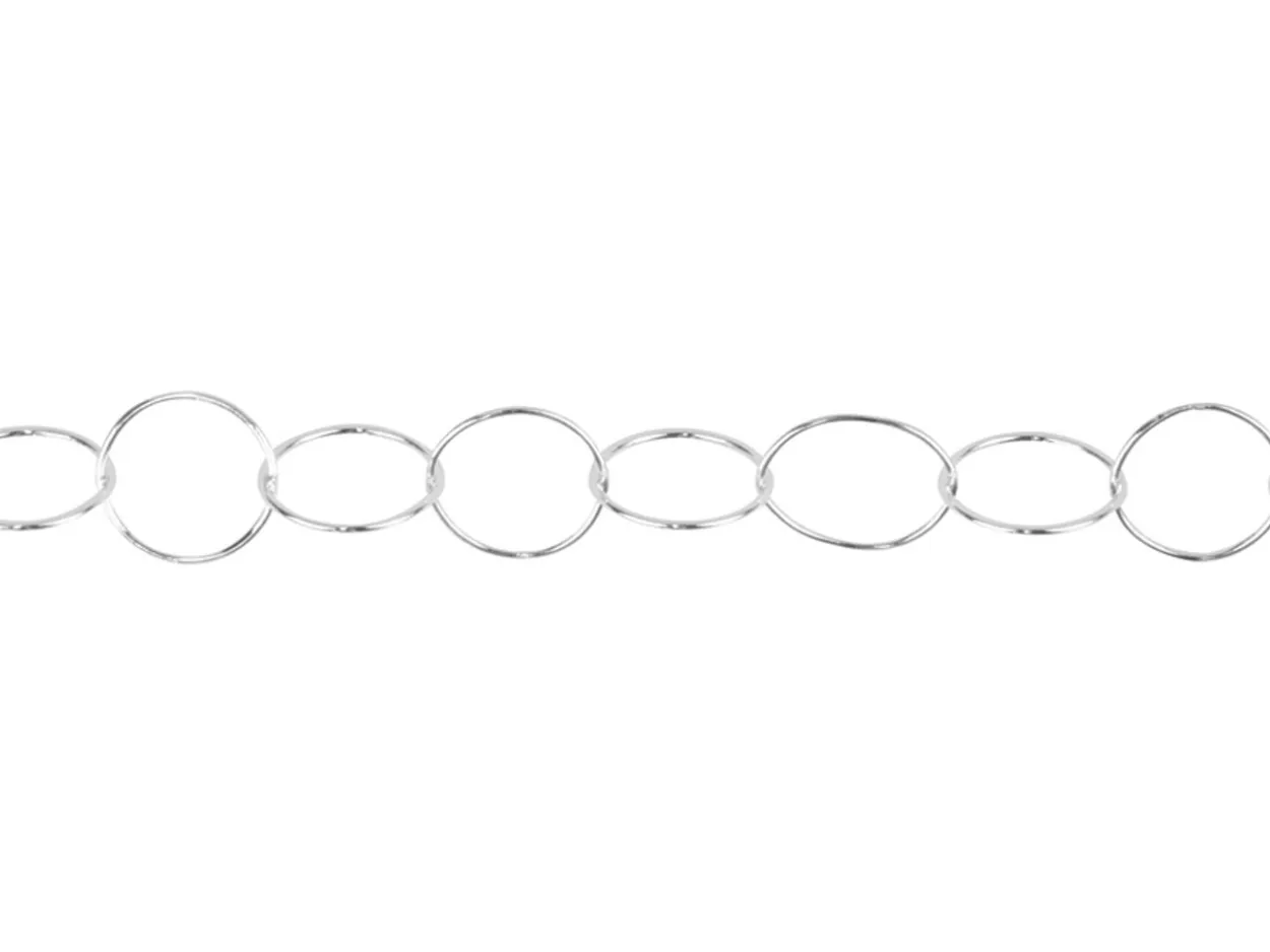 Sterling Silver 9.8mm Round Trace Chain Loose Unhallmarked 100% Recycled Silver