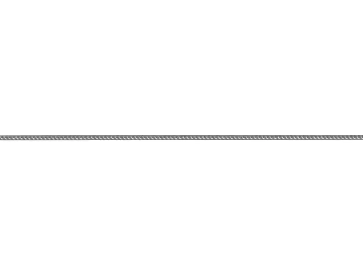 Sterling Silver 0.8mm Twisted Cable Wire Chain Loose Unhallmarked