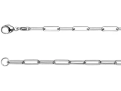 Sterling Silver 3.5mm Wide Square Wire Trace Chain 20"/50cm Hallmarked, 100% Recycled Silver