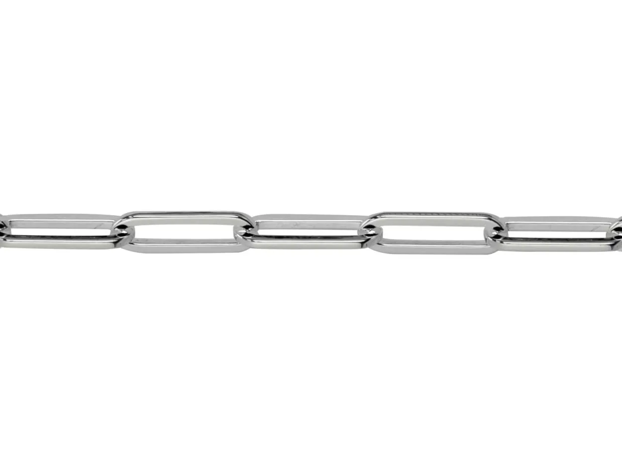 Sterling Silver 3.5mm Wide Square Wire Trace Chain 20"/50cm Hallmarked, 100% Recycled Silver