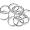 Sterling Silver 1mm X 10mm Outside Diameter Pack of 10 Diamond Cut Closed Decorative Jump Ring