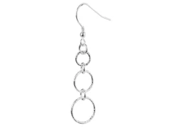 Sterling Silver 1mm X 7mm Outside Diameter Pack of 10 Diamond Cut Open Decorative Jump Ring