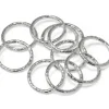 Sterling Silver 1mm X 10mm Outside Diameter Pack of 10 Diamond Cut Open Decorative Jump Ring