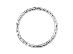 Sterling Silver 1mm X 12mm Outside Diameter Pack of 10 Diamond Cut Open Decorative Jump Ring