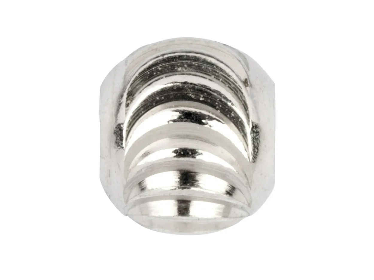 Sterling Silver Moon Cut Round Bead 4mm