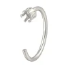 Sterling Silver Open Hoop Setting 10mm