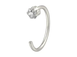 Sterling Silver Open Hoop Setting 10mm