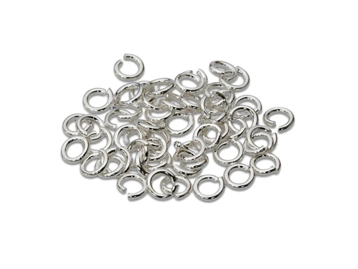 Sterling Silver Open Jump Ring Heavy 3mm Pack of 50 100% Recycled Silver
