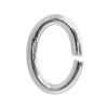 Sterling Silver Open Jump Ring Oval 5mm, Pack of 20