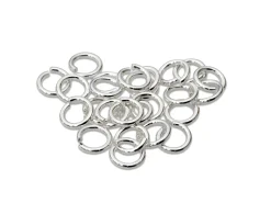Sterling Silver Open Jump Ring Heavy 6mm Pack of 25 100% Recycled Silver
