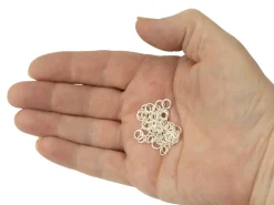 Sterling Silver Open Jump Ring Heavy 6mm Pack of 50 100% Recycled Silver