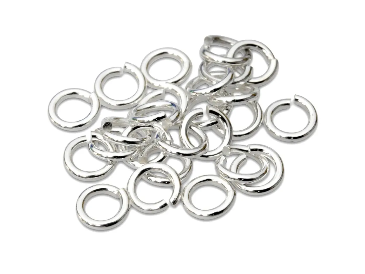 Sterling Silver Open Jump Ring Heavy 5mm Pack of 25 100% Recycled Silver