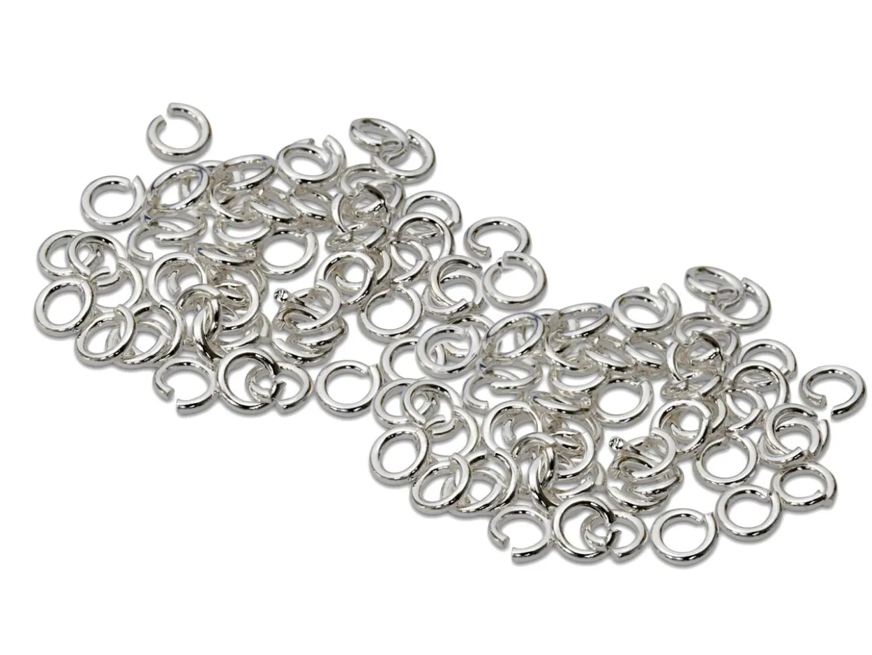 Sterling Silver Open Jump Ring Heavy 3mm Pack of 100