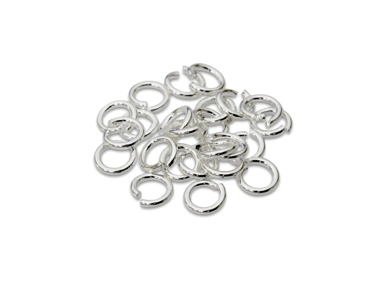 Sterling Silver Open Jump Ring Heavy 4mm Pack of 25 100% Recycled Silver
