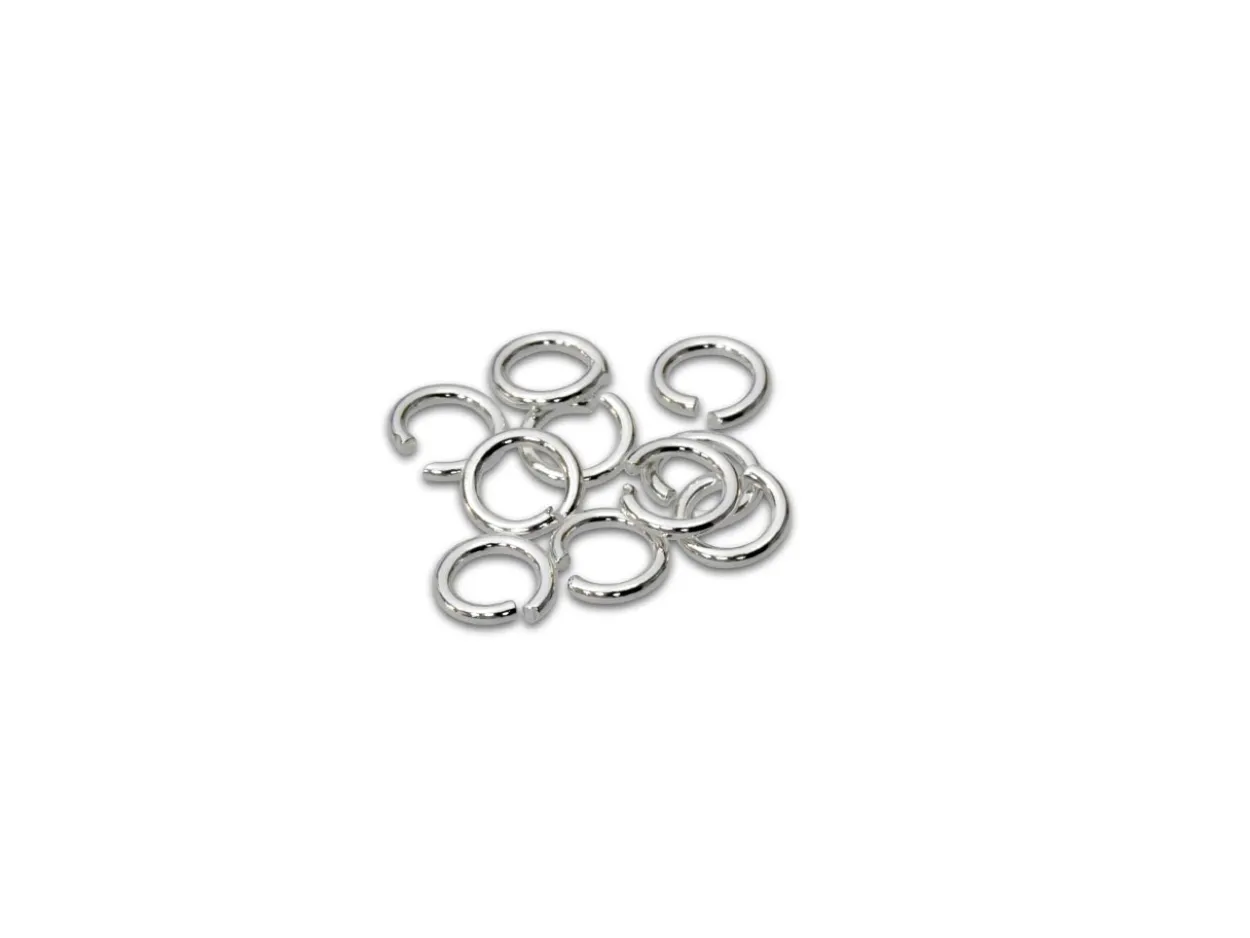 Sterling Silver Open Jump Ring Light 3mm Pack of 10