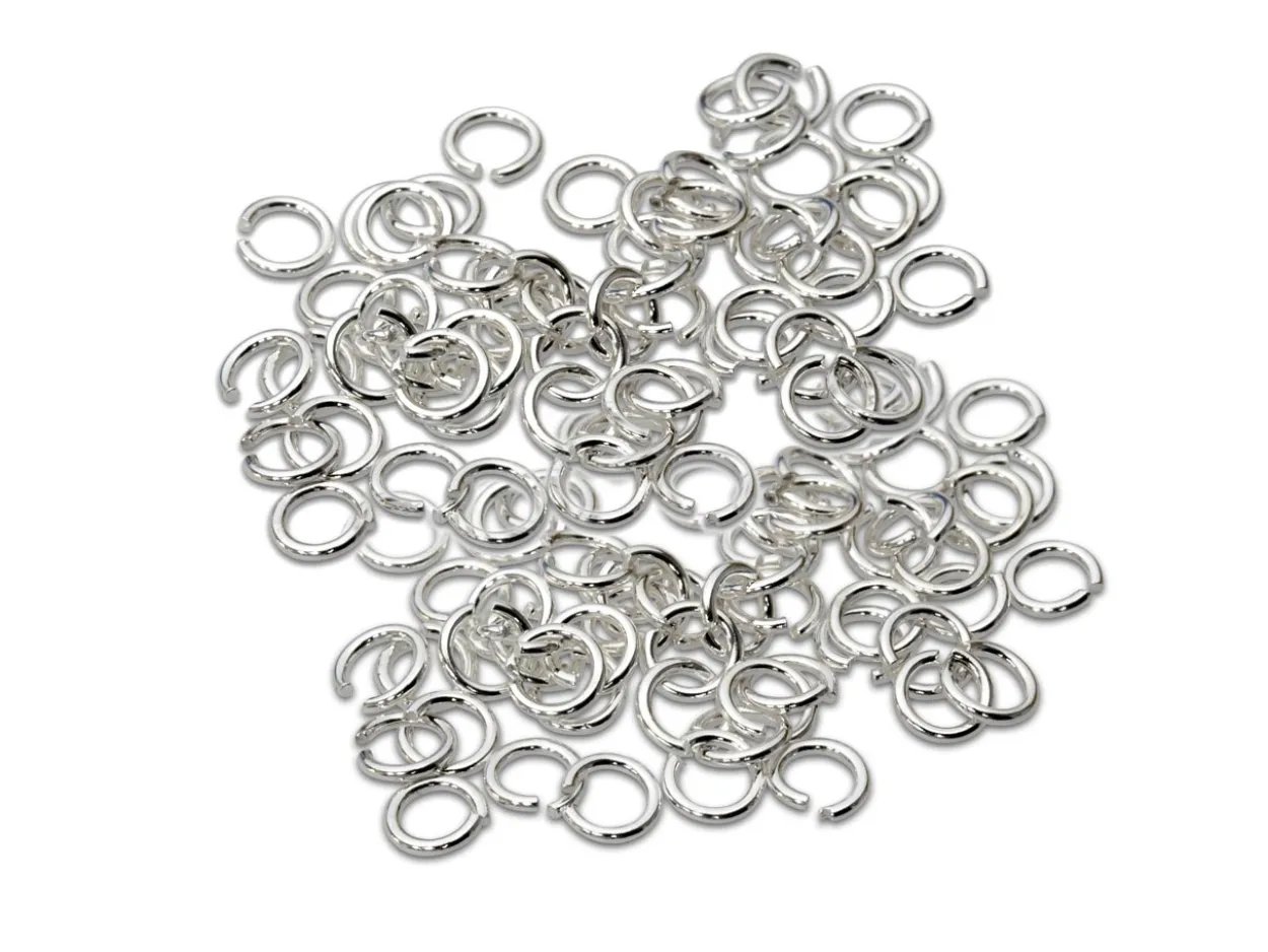 Sterling Silver Open Jump Ring Light 3mm Pack of 100
