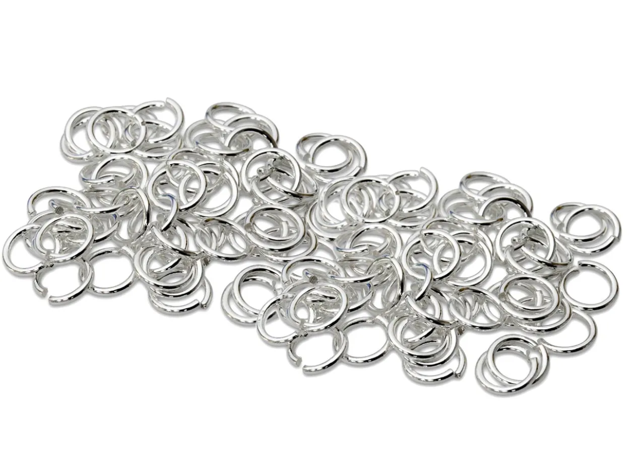 Sterling Silver Open Jump Ring Heavy 5mm Pack of 100