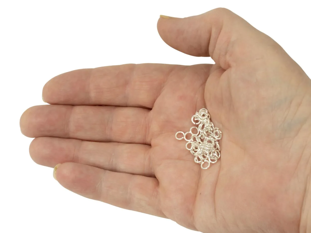 Sterling Silver Open Jump Ring Heavy 5mm Pack of 100