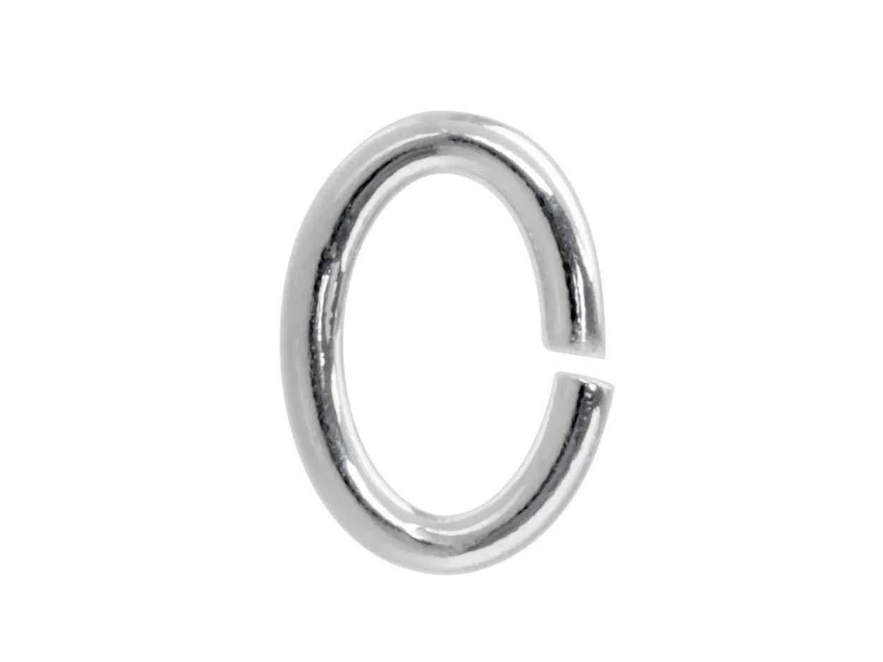 Sterling Silver Open Jump Ring Oval 3.5mm Pack of 20